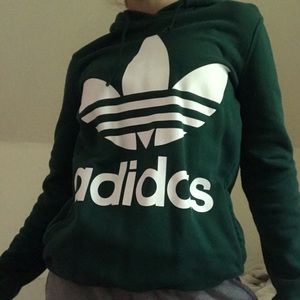 emerald green adidas hoodie